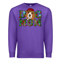 Purple Christmas dog mom beagle Premium Sweatshirt - RanaPortraitStore
