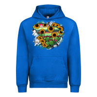 Cobalt South Carolina State Map Urban Hoodie - RanaPortraitStore