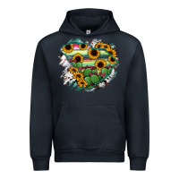 Navy South Carolina State Map Urban Hoodie - RanaPortraitStore
