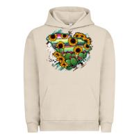 Pigment French Oak South Carolina State Map Urban Hoodie - RanaPortraitStore