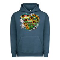 Pigment Midnight Navy South Carolina State Map Urban Hoodie - RanaPortraitStore
