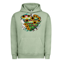 Pigment Oil Green South Carolina State Map Urban Hoodie - RanaPortraitStore