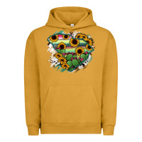 Pigment Peanut Butter South Carolina State Map Urban Hoodie - RanaPortraitStore