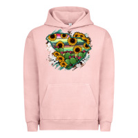 Pigment Salmon South Carolina State Map Urban Hoodie - RanaPortraitStore