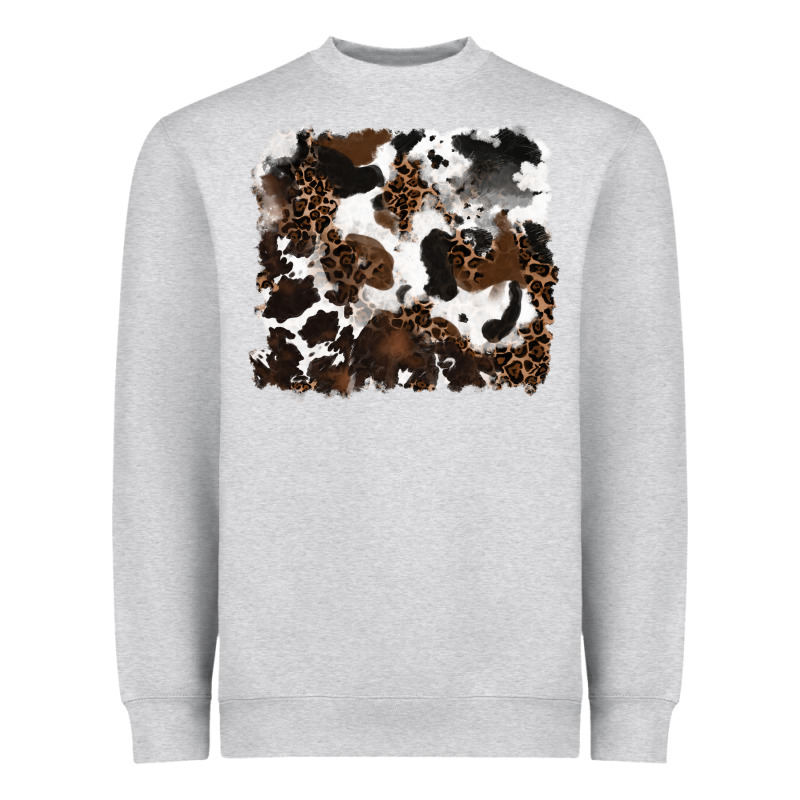 Leopard Cowhide Background Heavyweight Sweatshirt by RanaPortraitStore | Teevron