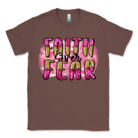 Chestnut Faith over fear  Breast Cancer Awareness Classic Tee - FaDigitalArtStudio