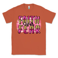 Copper Faith over fear  Breast Cancer Awareness Classic Tee - FaDigitalArtStudio