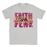 Moon Dust Faith over fear  Breast Cancer Awareness Classic Tee - FaDigitalArtStudio