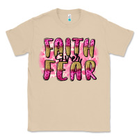 Mushroom Faith over fear  Breast Cancer Awareness Classic Tee - FaDigitalArtStudio