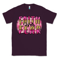 Plum Faith over fear  Breast Cancer Awareness Classic Tee - FaDigitalArtStudio