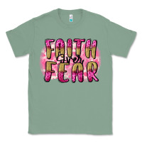 Sage Faith over fear  Breast Cancer Awareness Classic Tee - FaDigitalArtStudio