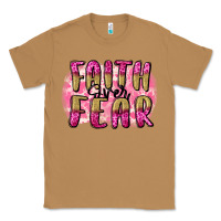 Toasted Coconut Faith over fear  Breast Cancer Awareness Classic Tee - FaDigitalArtStudio