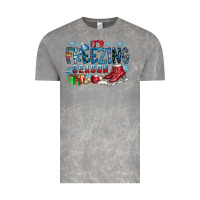 Cloud Rock It's Freezing Season Vintage Tee - CowhideDigitalArt