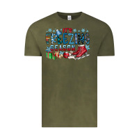 Vintage Olive It's Freezing Season Vintage Tee - CowhideDigitalArt