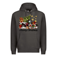 Smoke merry christmas gnomes truck Premium Hoodie - BarkalooDesign
