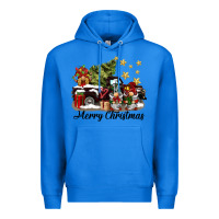 True Royal merry christmas gnomes truck Premium Hoodie - BarkalooDesign