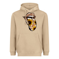 Mushroom Leopard Sunflower Tongue Heavyweight Hoodie - Jasminsmagicworld