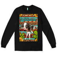 Black Welcome Cute Baby Calf Long Sleeve Tee - LillyAllenDesigns