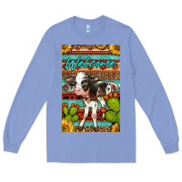 Colony Blue Welcome Cute Baby Calf Long Sleeve Tee - LillyAllenDesigns