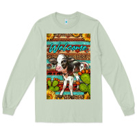 Matcha Welcome Cute Baby Calf Long Sleeve Tee - LillyAllenDesigns