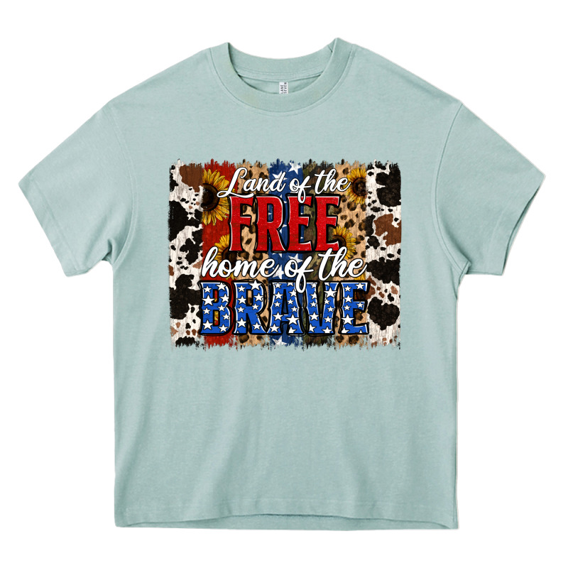 Land Of The Free Home Of The Brave Brushstroke Heavy Core Tee by Jasminsmagicworld | Teevron