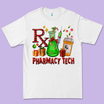 Pharmacy Tech Christmas Premium Tee Designed By Fadigitalartstudio