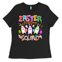 Black Easter Hunting Squad Ladies Tee - CowhideDigitalArt
