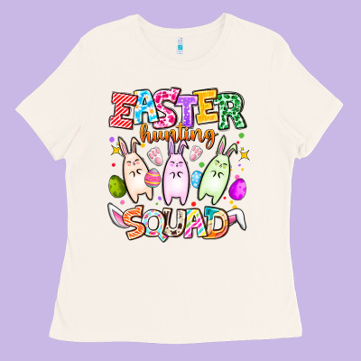 Easter Hunting Squad Ladies Tee Designed By Cowhidedigitalart