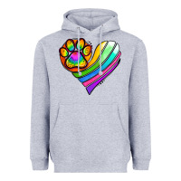 Heather Grey Pride Heart Heavyweight Hoodie - Jasminsmagicworld