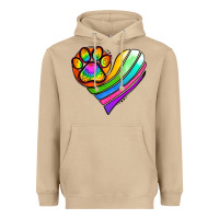 Mushroom Pride Heart Heavyweight Hoodie - Jasminsmagicworld