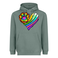 Sage Pride Heart Heavyweight Hoodie - Jasminsmagicworld