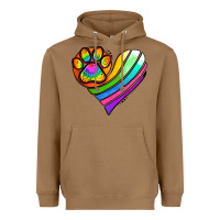Toasted Coconut Pride Heart Heavyweight Hoodie - Jasminsmagicworld