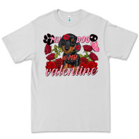 Dove Grey my dog is my valentine valentine's day Premium Tee - FaDigitalArtStudio