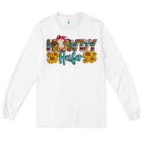 White Western Howdy Heifer With Charolais Cow Long Sleeve Tee - LillyAllenDesigns