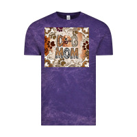 Cloud Purple Dog Mom Vintage Tee - CowhideDigitalArt