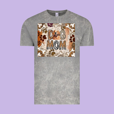 Dog Mom Vintage Tee Designed By Cowhidedigitalart