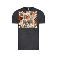 Vintage Black Dog Mom Vintage Tee - CowhideDigitalArt