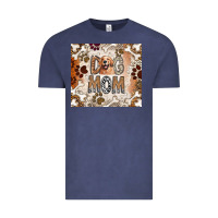 Vintage Denim Dog Mom Vintage Tee - CowhideDigitalArt