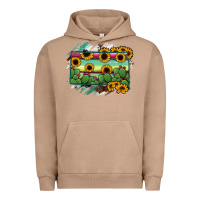 Pigment Burro south Dakota State Map Urban Hoodie - RanaPortraitStore