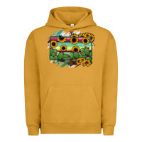 Pigment Peanut Butter south Dakota State Map Urban Hoodie - RanaPortraitStore
