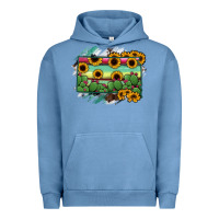 Pigment Pebble Blue south Dakota State Map Urban Hoodie - RanaPortraitStore