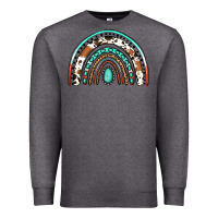 Charcoal Heather Western Rainbow Premium Sweatshirt - Jasminsmagicworld