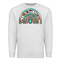 Oatmeal Heather Western Rainbow Premium Sweatshirt - Jasminsmagicworld