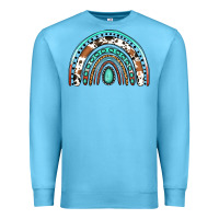 Ocean Blue Western Rainbow Premium Sweatshirt - Jasminsmagicworld