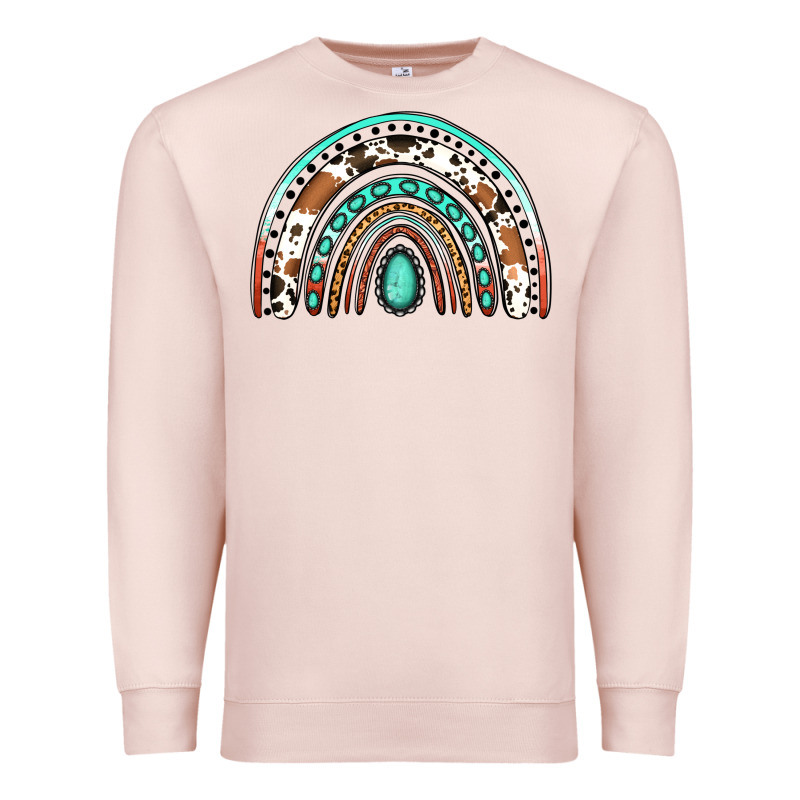 Western Rainbow Premium Sweatshirt by Jasminsmagicworld | Teevron