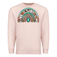 Pale Pink Western Rainbow Premium Sweatshirt - Jasminsmagicworld