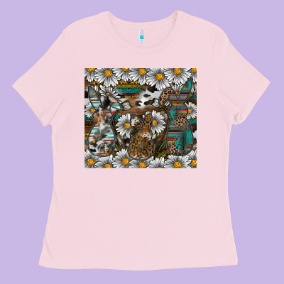 Easter Ladies Tee Designed By Cowhidedigitalart