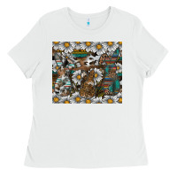White Easter Ladies Tee - CowhideDigitalArt