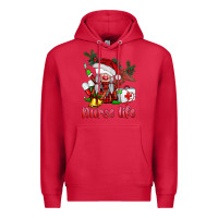 Cardinal christmas nurse life gnome Premium Hoodie - BarkalooDesign