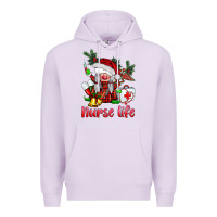 Lilac christmas nurse life gnome Premium Hoodie - BarkalooDesign